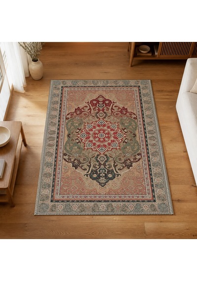Kartela Halı Luma Halı Jüt Taban Dokuma Halı - 60 X 90 Cm Çok Renkli