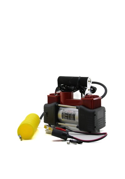 Çift Silindir Oto - Araç Hava Kompresörü Dc/12v - 23amp - 150psı Fenerli Bar Göstergeli Standart