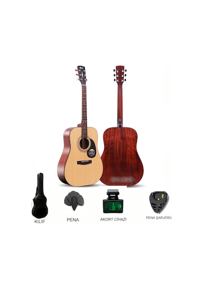 Cort Ad810Op Akustik Gitar Set Naturel