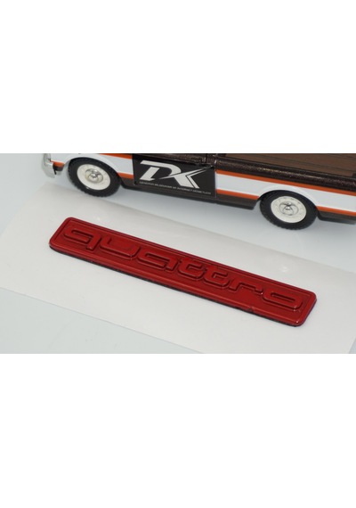 Dk Tuning Quattro Kırmızı Bagaj Logo Amblem Audi İle Uyumlu Bagaj Arma