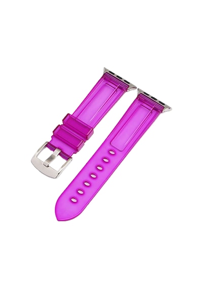 E2M Apple Uyumlu  Watch 42-44mm KRD-23 Transparent Eflatun