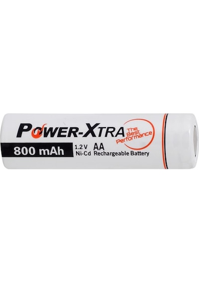 Power-Xtra 800 mAh Başsız AA Ni-CD Şarj Edilebilir Kalem Pil