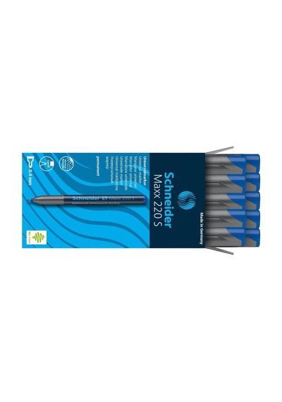 Schneider Alıcının Universalmarker Kalıcı Maxx 220 S 0,4 Mm Mavi Genel