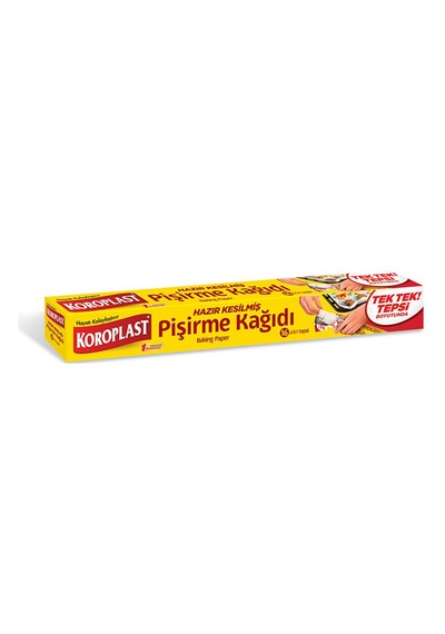 2 Adet Koroplast Yağlı Pişirme Kağıdı Kesilmiş 16 Tepsilik