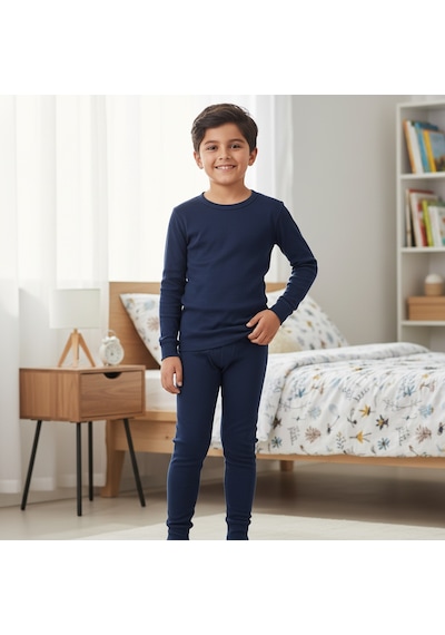 Bonbon Erkek Çocuk Pamuklu Lacivert Renk Tayt Cb1067