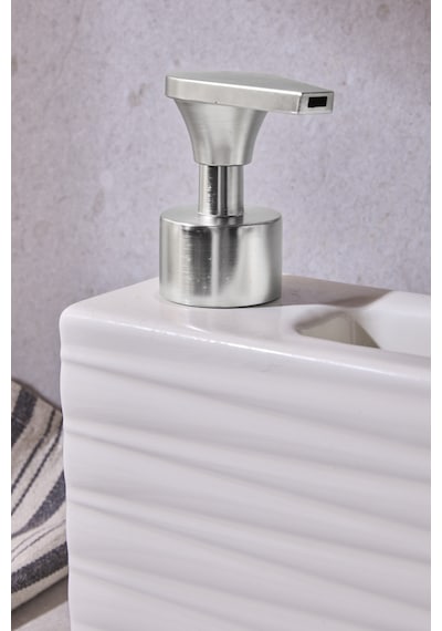 Ash Beige 750 Ml Porselen Mutfak Sıvı Sabunluk Bej Bej