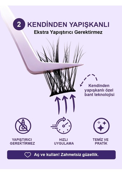 Kp1450 - Takma Kirpik Yasemin Teli Kendinden Yapışkanlı