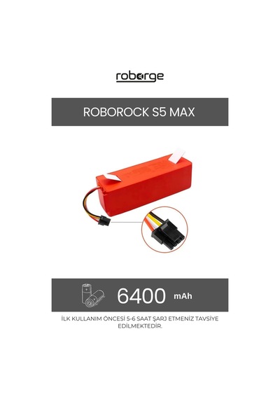Roborock S5 Max Robot Süpürge Uyumlu Batarya 6400 Mah - Muadil Ürün