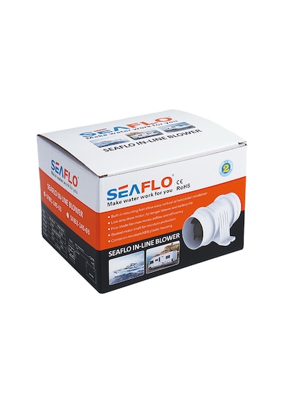 Seaflo Sfıb1-145-03 12 Volt 75 Mm Blower, Tekne Ve Yat Kanal Tipi Fan Aspiratör 145cfm