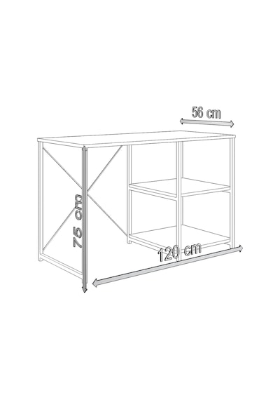 Dekorfim DF09103B Atlas 120 Cm Raflı Çalışma Masası Bilgisayar Masası Ofis Ders Masası Beyaz Dekorfim DF09103B Atlas 120 Cm Raflı Çalışma Masası Bilgisayar Masası Ofis Ders Masası Beyaz
