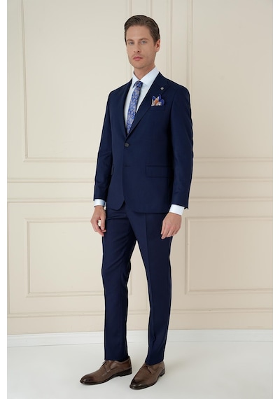 Efor Tk 907 Slim Fit Lacivert Spor Takım Elbise Lacivert