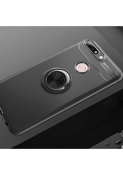 Huawei Y7 2018 Kilif Yüzüklü Magnetli Ravel Case 389753847