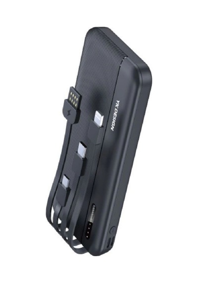 Biishe 10000 Mah Micro Type-c Usb Lightning 4 Kablolu Hızlı Kablosuz Şarj Powerbank Çok Renkli