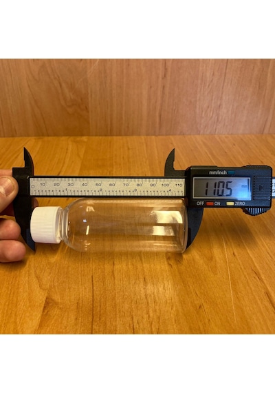 100 Cc Plastik Sert Şişe - Beyaz Kapaklı- 100ml Şeffaf Plastik
