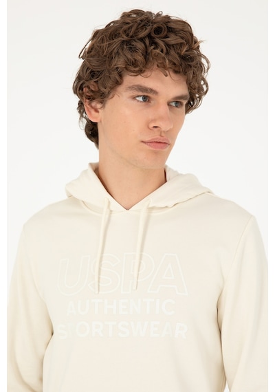 U.s. Polo Assn. Erkek Krem Sweatshirt 50293439-vr071 Krem