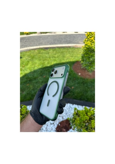 I Apple iPhone Uyumlu 17/18 Promax Yeşil Airbag Korumalı Kılıf Yeşil - 925149437 Yeşil