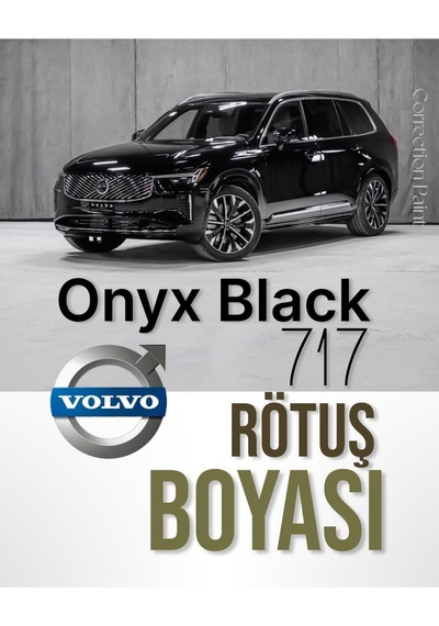 Volvo 717 Onyx Black , Xc90, Xc60, Xc40, S90, S60, V90, V60, Ex90, C40, Ex30 Rötuş Boyası