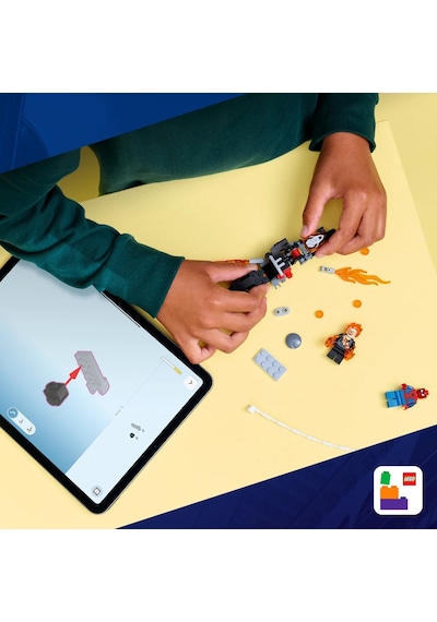 LEGO® ǀ Marvel Örümcek Adam, Ghost Rider Motosikletine Karşı 76335 -6 Yaş ve Üzeri Çocuklar için Yaratıcı Oyuncak Yapım Seti (72P)