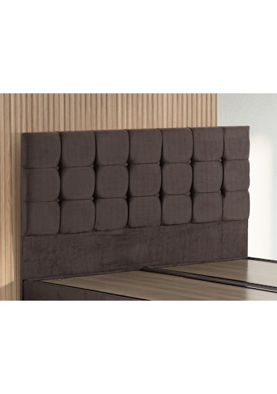 Niron Rama 160cm Çift Kişilik Başlık, Füme Soho Kumaş Yatak Başlığı