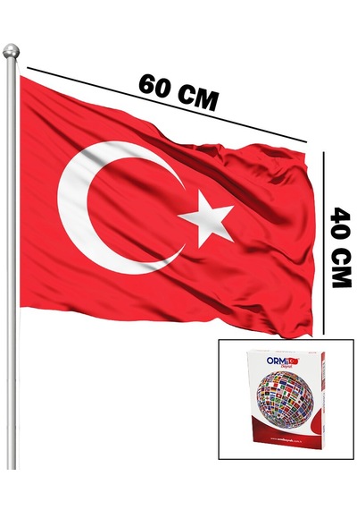 Alpaka Kumaş Türk Bayrak 40x60cm 1