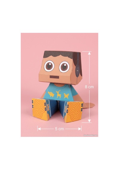 Sevimli Robatlar Origami Seti, Kağıt Katlama Seti Paper Craft, Ebeveyn Çocuk Aktivitesi