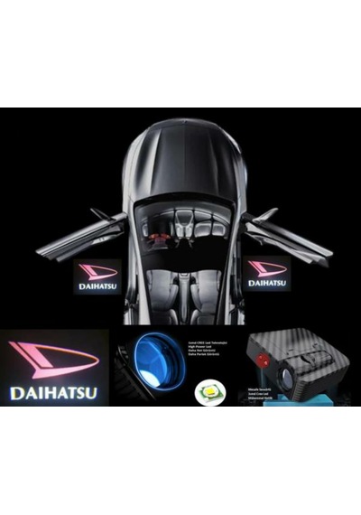 Daihatsu Araçlar İçin Pilli Yapıştırmalı Kapı Altı Led Logo