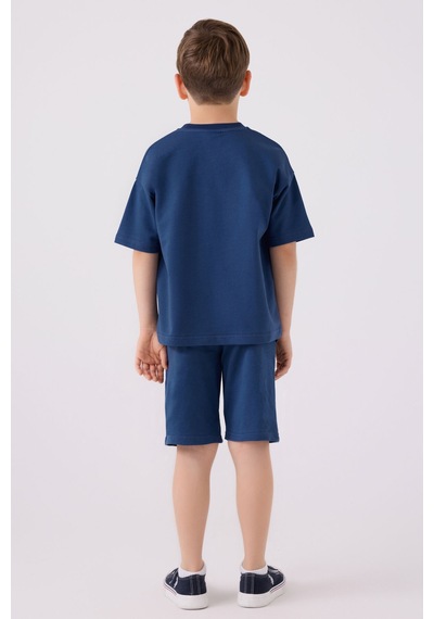 U.S. Polo Assn. Erkek Çocuk Mavi Bermuda Takım 5274-43959 Mavi