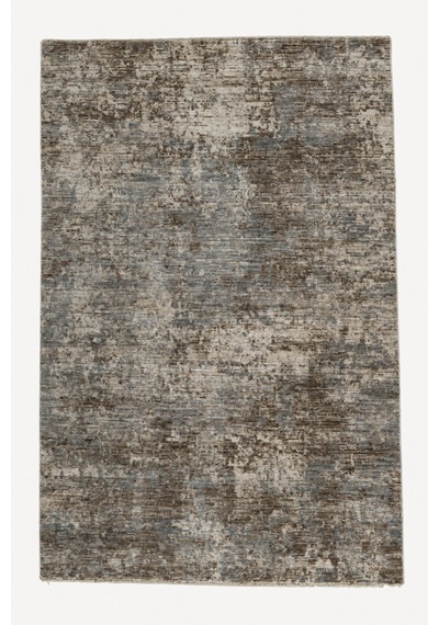 Vivanni Home Everlynn Polyester Vintage Halı Pamuk Atkı Tabanlı Modern Dokuma Ev Halısı Mavi Beyaz
