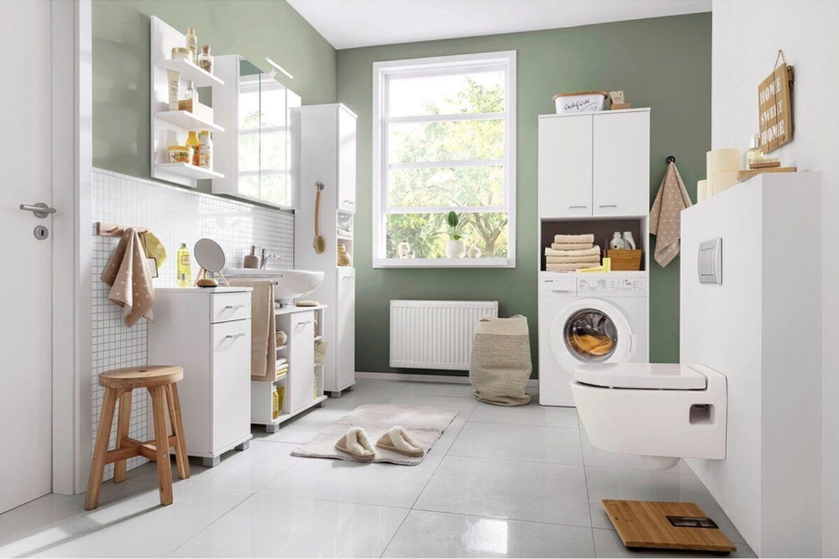 Kumru Banyo Dolabı-çok Amaçlı-çamaşır Makinesi Dolabı Beyaz Beyaz Kumru Banyo Dolabı-çok Amaçlı-çamaşır Makinesi Dolabı Beyaz Beyaz
