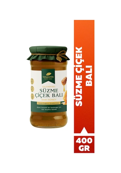 Beyyurdu Süzme Çiçek Balı Katkısız Geleneksel Ham Bal 100 ML