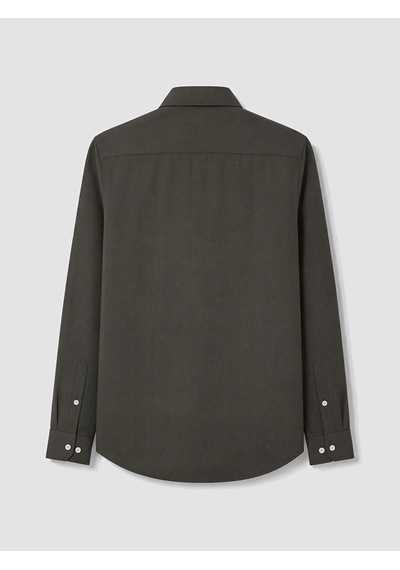 Lcw Busıness Haki Slim Fit Armürlü Erkek Gömlek