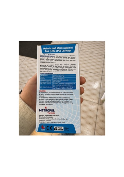 Doğalgaz Ve Lpg Gaz Alarm Cihazı Ve Dedektörü Yangın - 903363068