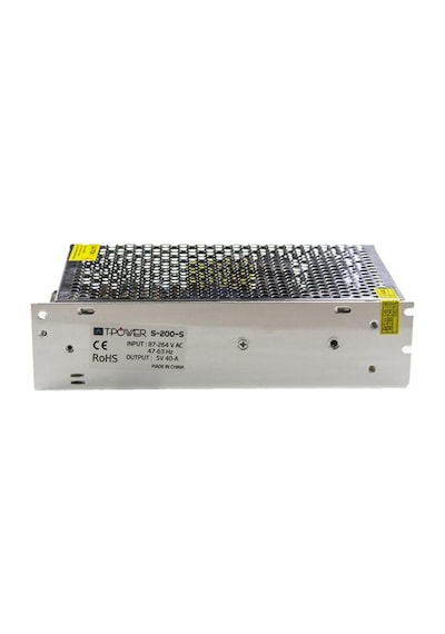 Hightek 5V 40A Metal Kasa Adaptör - Led Driver
