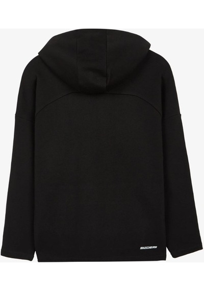 Skechers Mid Weight Fleece W Hoodie Sweatshirt Kadın Siyah Sweatshirt S222048-001