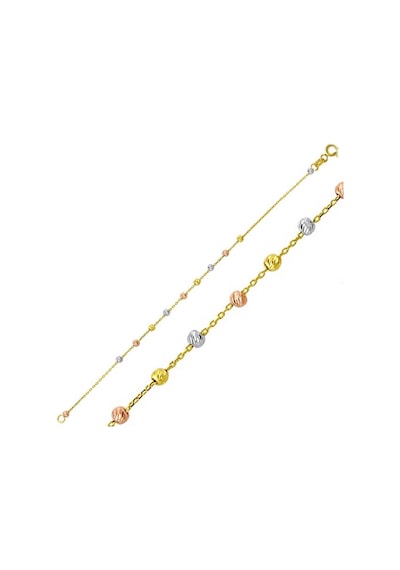Top Altınlı 14 Ayar Zincir Bileklik BLBLU14K4859 Sarı Altın