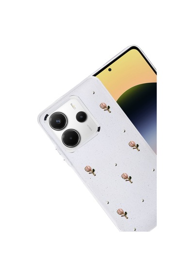 Xiaomi Redmi Note 14 4g Uyumlu Fiyonk Desenli Kapak - Desen 6 Renkli