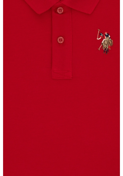 U.S. Polo Assn. Erkek Çocuk Kırmızı Basic Polo Yaka Tişört 50306484-VR030