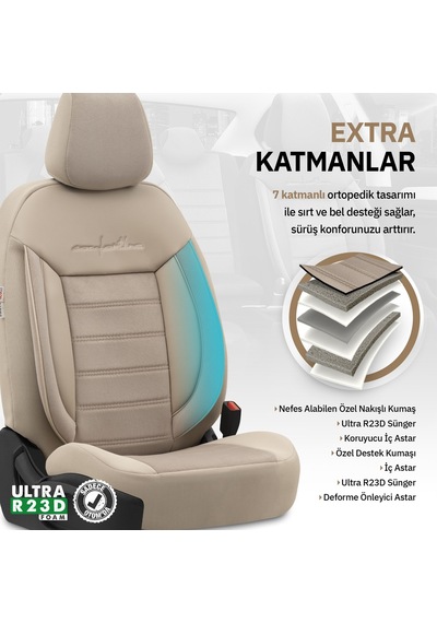 Otom Comfortline Design Premium Oto Koltuk Kılıfı - 550066790