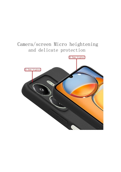 Xiaomi Redmi 13c Kılıf Kamera Korumalı Yumuşak Silikon + 9h Ekran
