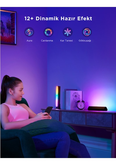 Govee Rgbıcww Wifi+bt Flow Plus Bar 2'li