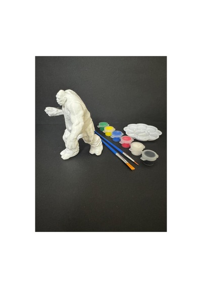 3d Mountain Troll Harry Potter Figür Boyama Seti - Kendin Boya Hobi Ve Etkinlik Seti - Akrilik Boya + 2 Fırça