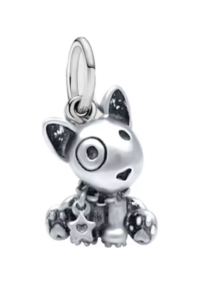 Yavru Köpek Sallantılı Charm Gümüş