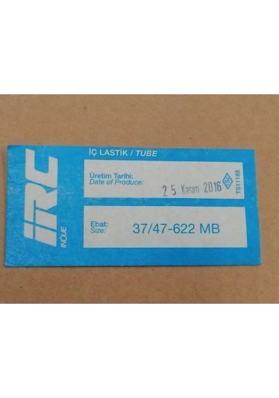 IRC İç Lastik 28x1 3/8-1.75 (37/47-622) MB (8579)
