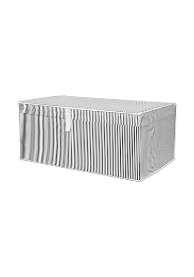 Kapaklı Çok Amaçlı Hurç Saklama Kutusu Organizer Mega Plus 70 X 40 X 30 Cm Gri