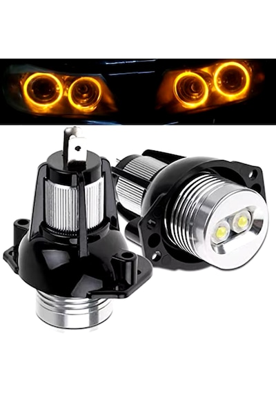 E90 E91 Led Far Ampulü Amber Sarı Renk Led Melek Gözü Far Ampulü