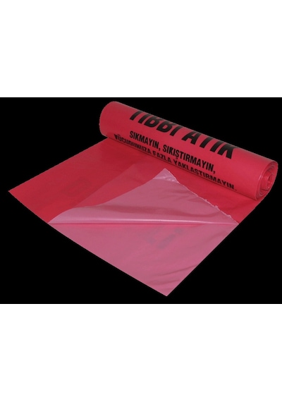İrem Kırmızı Plastik Atık Çöp Torbası 72x95 Cm 650 Gr 10'lu 10 Rulo