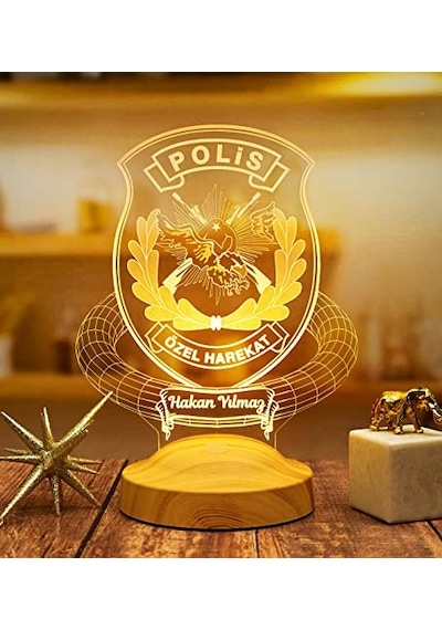 Polis Özel Harekat Kişiye Özel Özel Harekat Amblemli Led Lamba Diğer