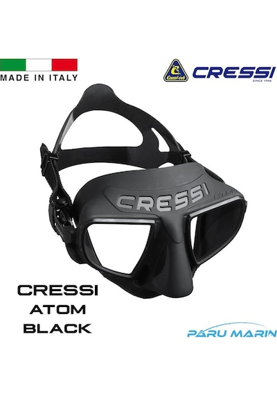 Cressi Atom Black Dalış ve Yüzme Maskesi Cressi Atom Black Dalış ve Yüzme Maskesi