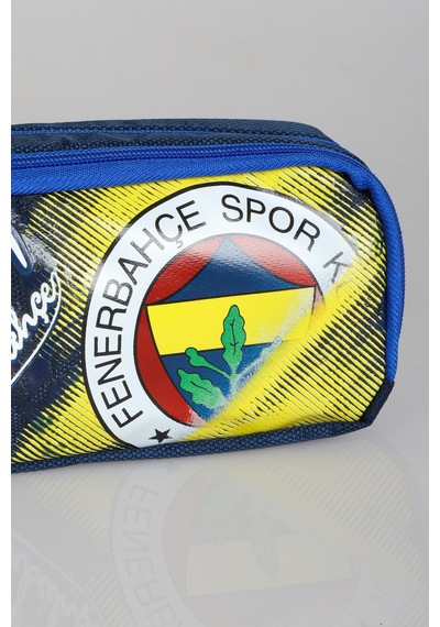 Lisanslı Fenerbahçe Kalem Çantası,2'li Kurşun Kalem,silgi Ve Çift Bıçaklı Kalemtraş Seti Ahşap