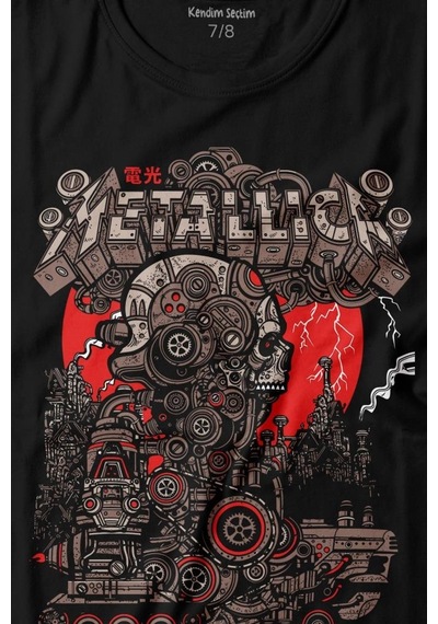 Kendim Seçtim Metallica New Yeni 2k Rock Metal Music Kırk James Lars Robert Baskılı Tişört Çocuk T-shirt 001